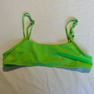 Neon Green Bikini Top - S